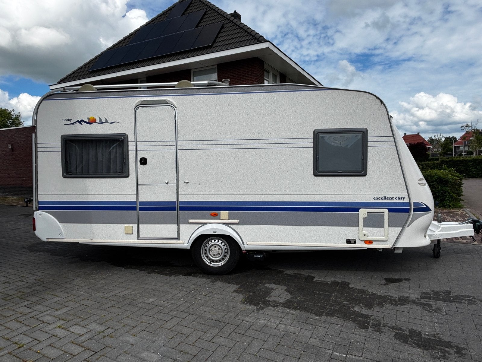 Hobby 460 UFe | Mover | Luifel | Nieuwe Matrassen, Caravans en Kamperen, Kachel, Rondzit, Hobby, Frans bed