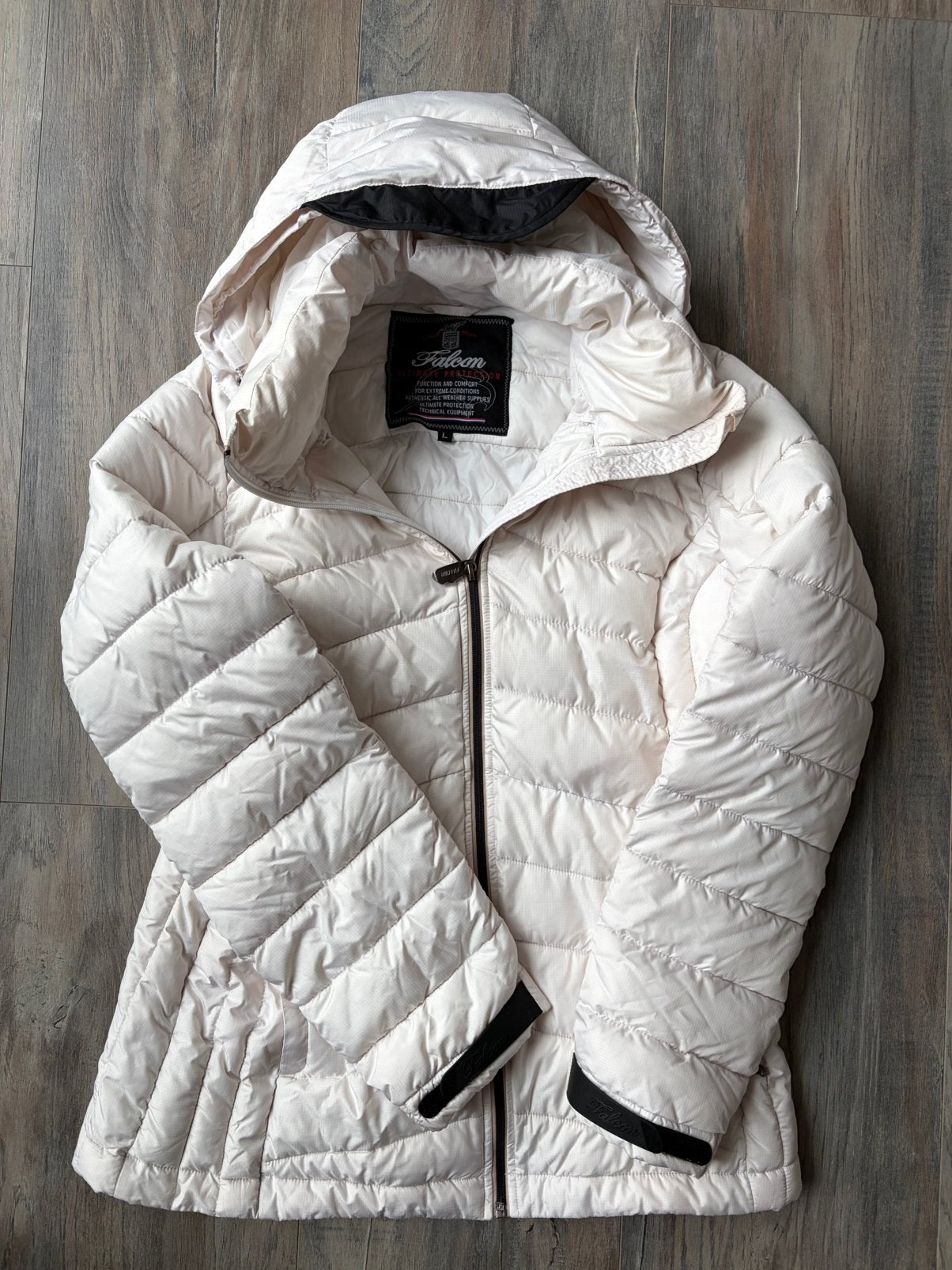 Falcon Ultimate Protection (Ski) Jas, Wit, L, Dames, Ophalen of Verzenden, Zo goed als nieuw, Maat 42/44 (L), Wit