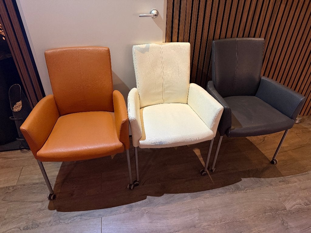 6x Xooon. eetkamerstoelen (wielen), Gebruikt, Overige kleuren, Onbekend, Xooon
