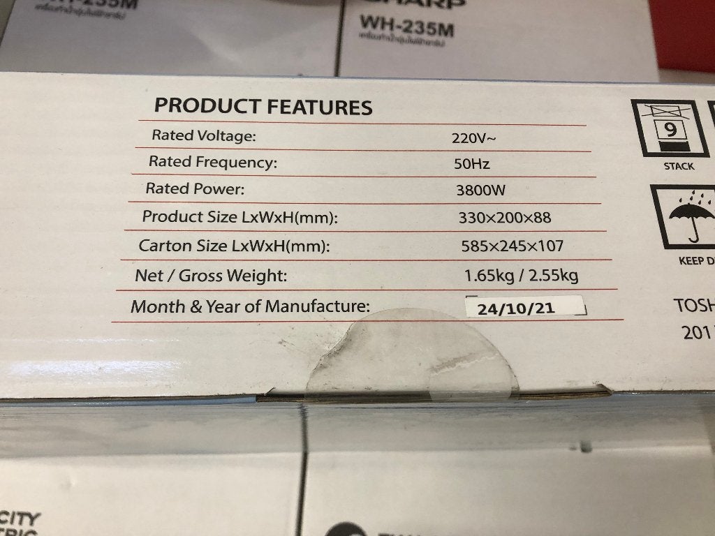 Toshiba doorstroom boiler, Nieuw, Minder dan 3 jaar oud, Minder dan 20 liter, Boiler