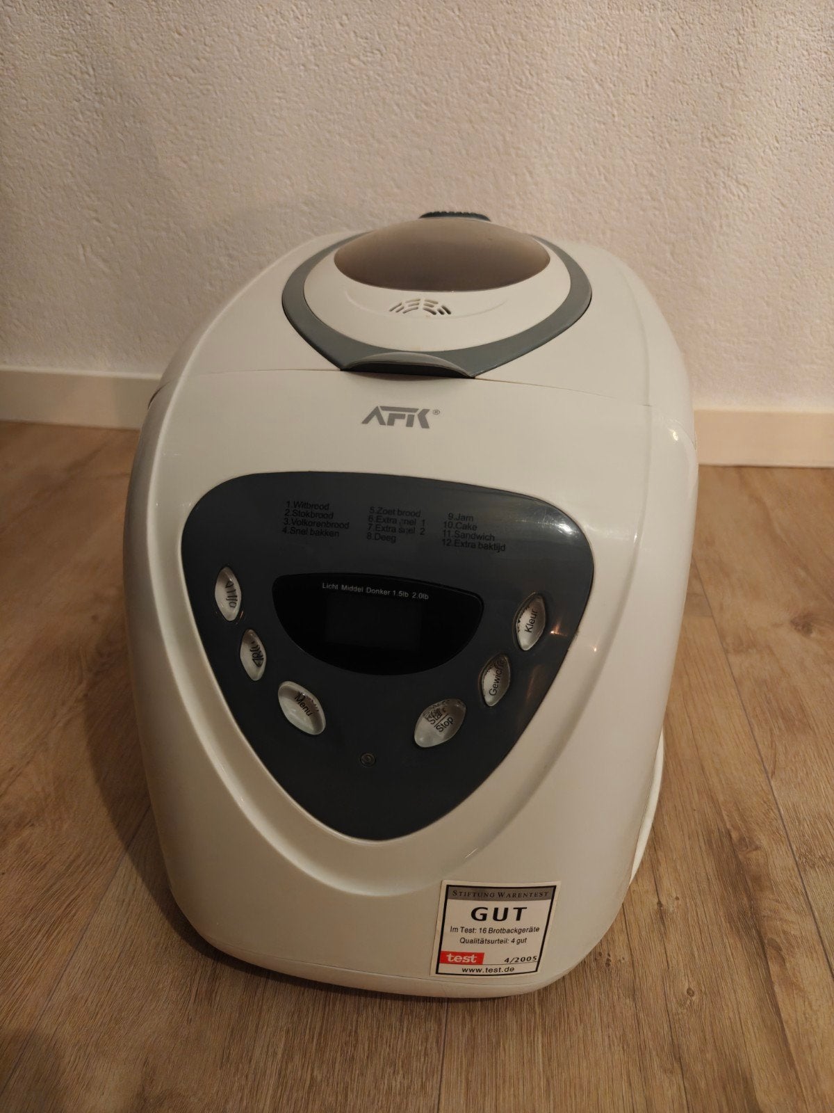AFK BM-2N Broodbakmachine, Met timer, Gebruikt, Kijkvenster, 800 tot 1200 gram deeg