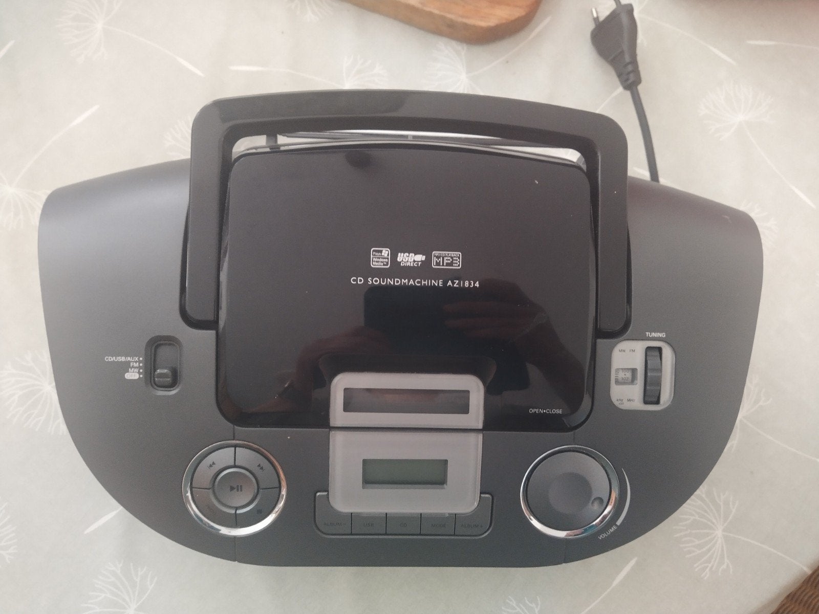 Philips CD Soundmachine AZ1834 met USB Direct, Audio, Tv en Foto, Cd-spelers, Ophalen, Gebruikt, Philips, Draagbaar