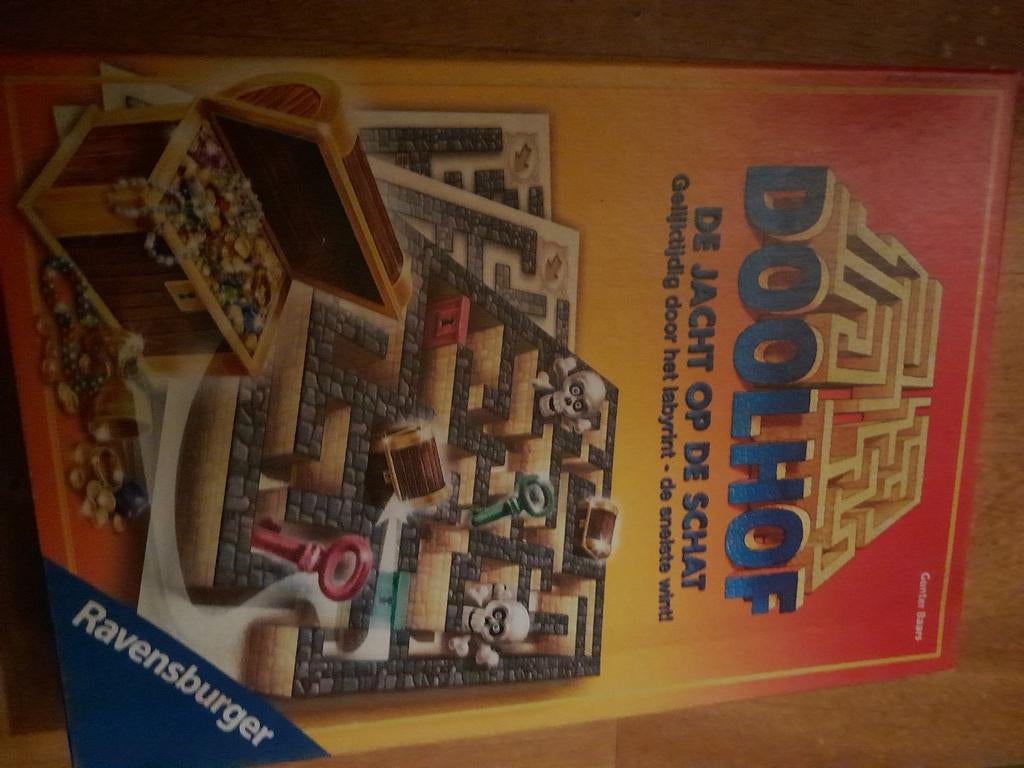 De jacht op de schat, Hobby en Vrije tijd, Gezelschapsspellen | Bordspellen, Ophalen of Verzenden, Gebruikt