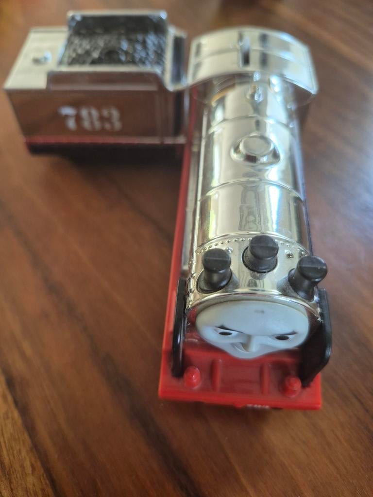 Thomas TrackMaster Merlin locomotief met wagon, Ophalen of Verzenden, Zo goed als nieuw
