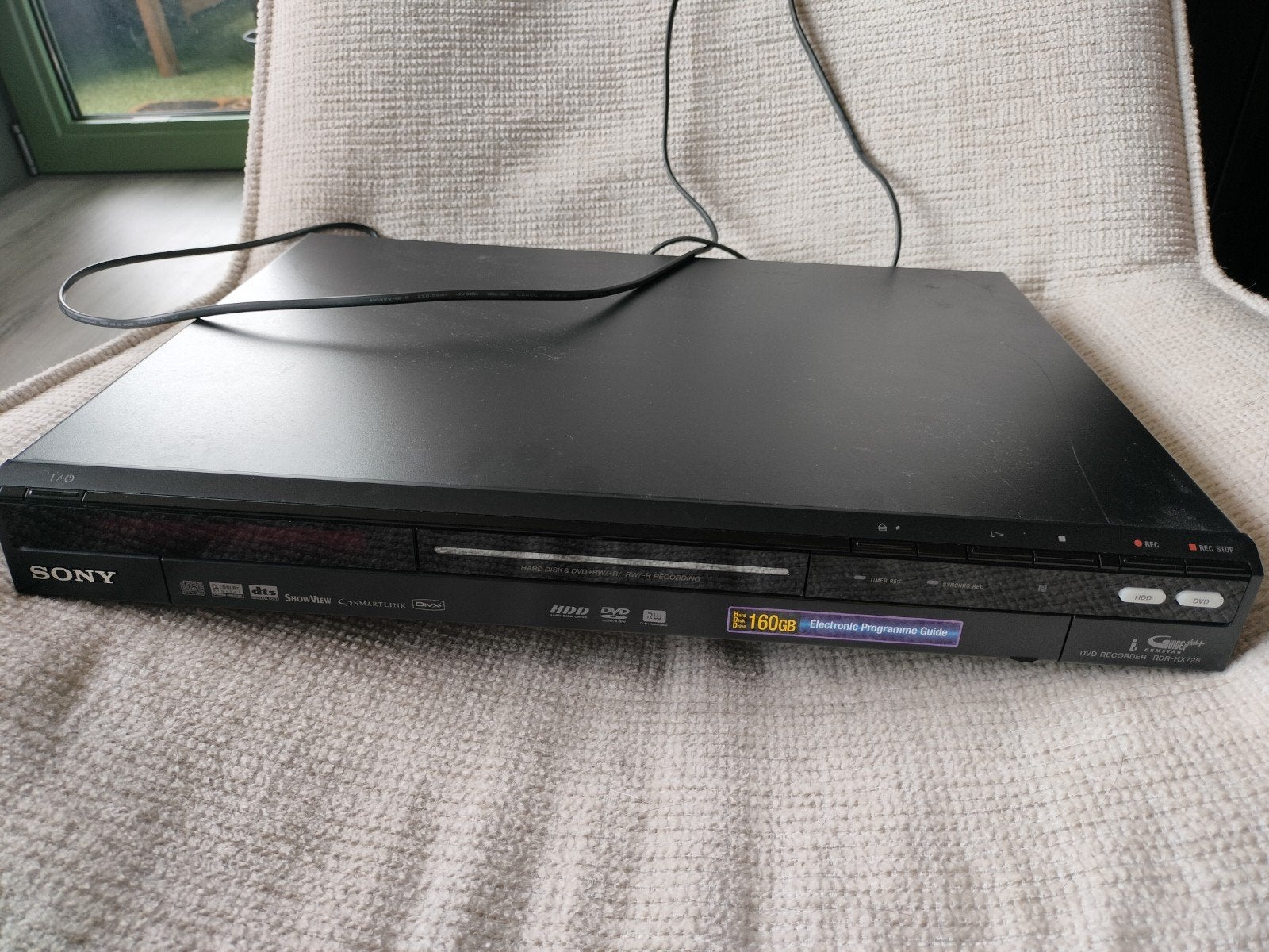Sony RDR-HX725 DVD Recorder - Nette staat, met afstandsb., Gebruikt, Met harddisk, Dvd-recorder, Ophalen of Verzenden