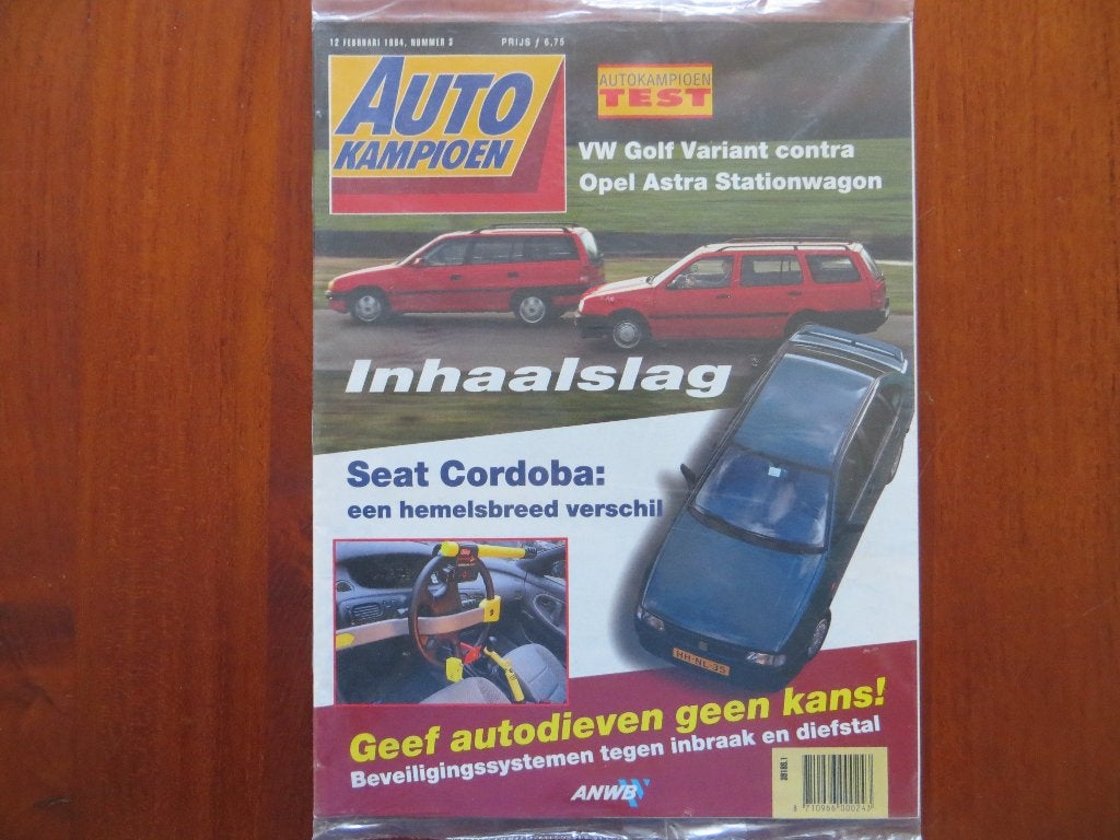 Autokampioen 3 1994 VW Golf Variant, Opel Astra SW, Cordoba, Ophalen of Verzenden, Nieuw, Volkswagen