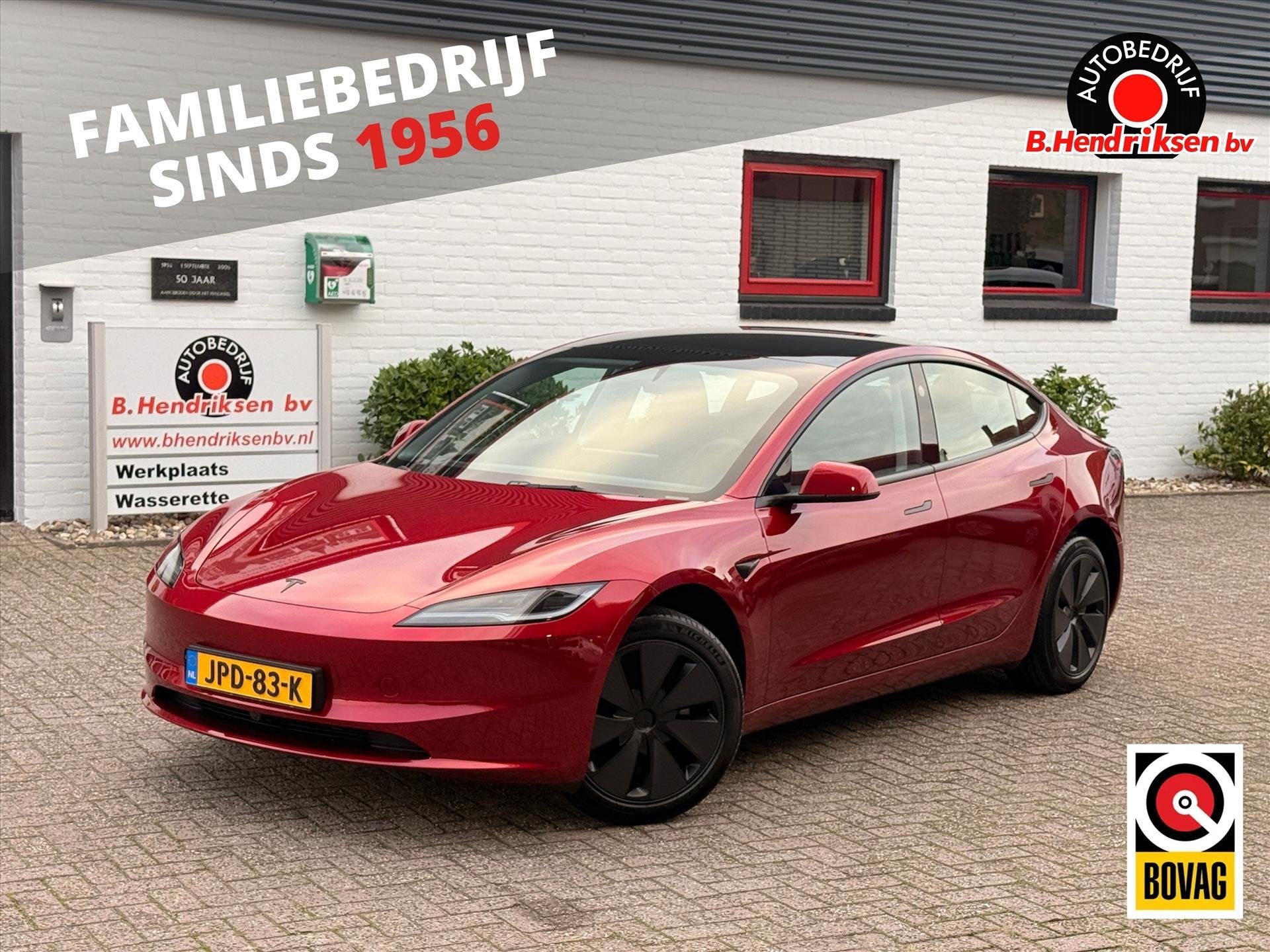TESLA Model 3 Long Range RWD/ 750KM WLTP/ December 2025/ Cam, Dealer onderhouden, Achterwielaandrijving, Gebruikt, Zwart