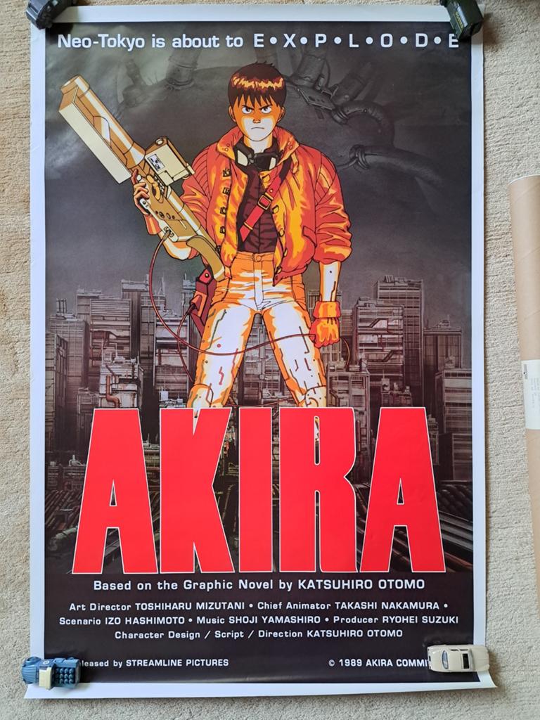 Akira - poster - 70 x 100 cm., Ophalen of Verzenden, Zo goed als nieuw, A1 t/m A3, Film en Tv