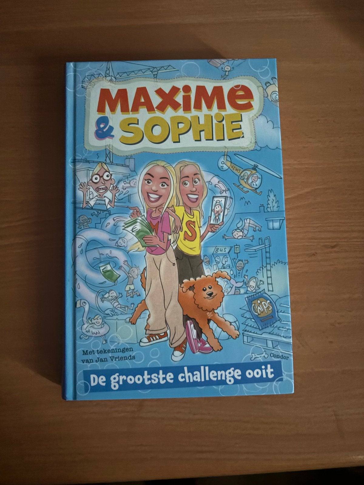Maxime & Sophie: De grootste challenge ooit - Jan Vriends, Boeken, Kinderboeken | Jeugd | 13 jaar en ouder, Ophalen, Zo goed als nieuw
