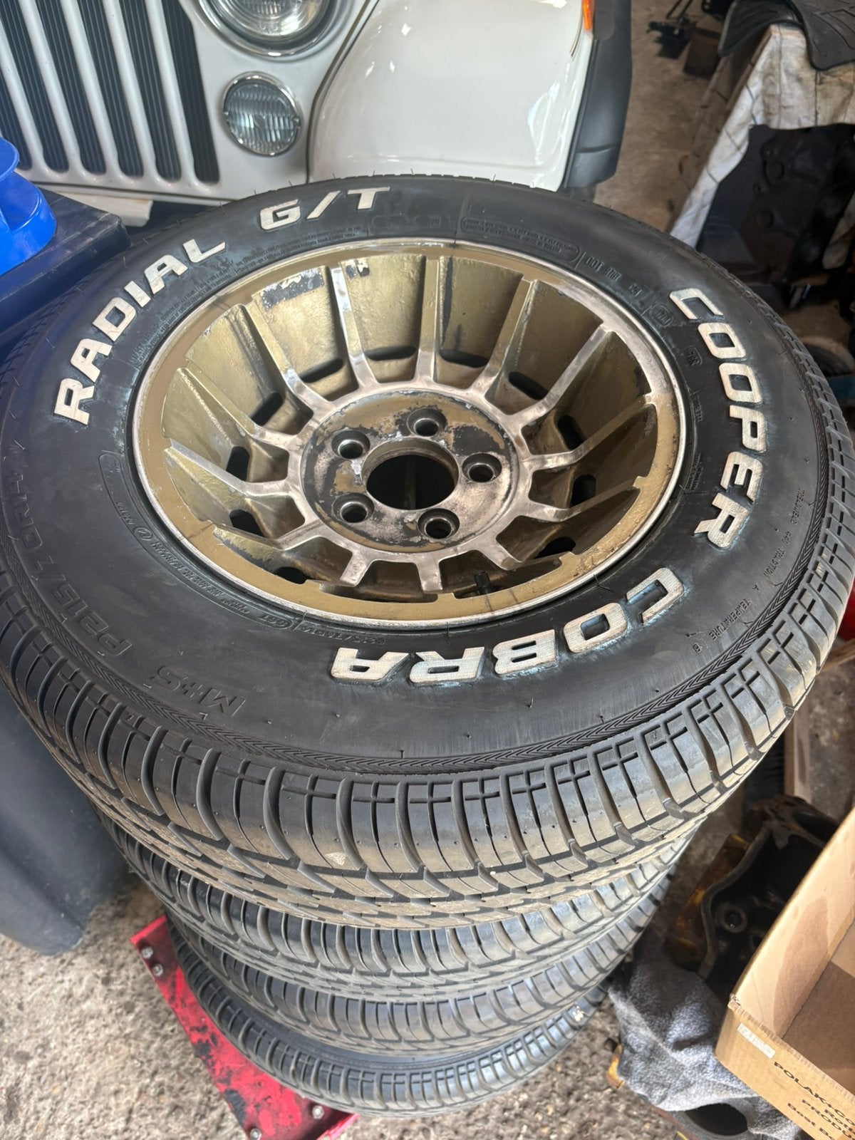 mustang/ mopar turbine velgen en diverse andere sets, Auto-onderdelen, Banden en Velgen, Gebruikt, 275 mm, Banden en Velgen, Dodge