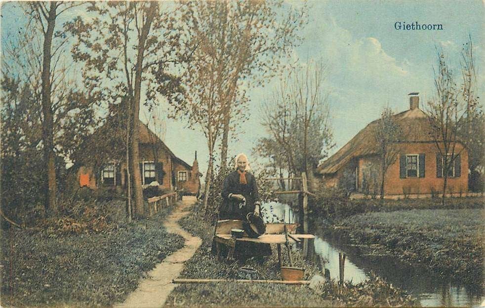 304-255-013 Giethoorn, Verzenden, Voor 1920, Overijssel