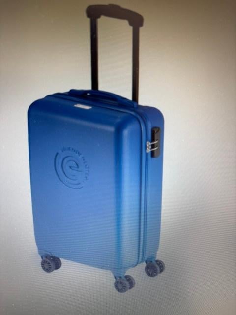 Eurodivisie hardcase koffer Nieuw, 40 tot 60 cm, Blauw, Ophalen of Verzenden, Wieltjes
