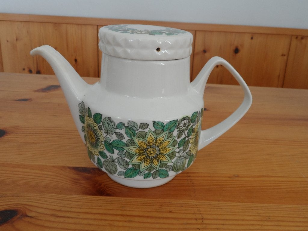 Pontesa theepot met bloemenpatroon the castilian collection, Gebruikt, Overige typen, Ophalen of Verzenden, Overige stijlen