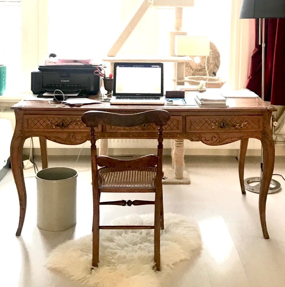 Prachtig klassiek handgemaakt bureau Louis XV  bureau-plat, Ophalen