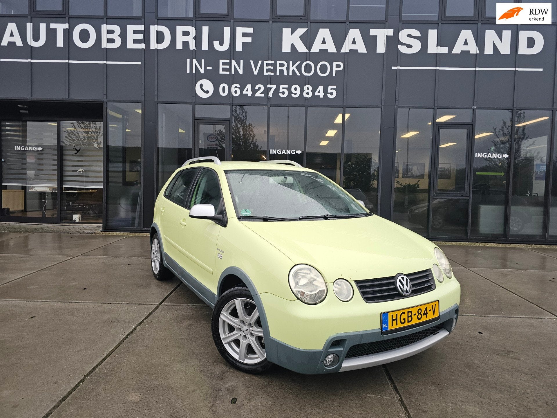 Volkswagen POLO 1.4-16V Cross FUN - Airco - LPG g3 -, Voorwielaandrijving, Gebruikt, Zwart, 4 cilinders
