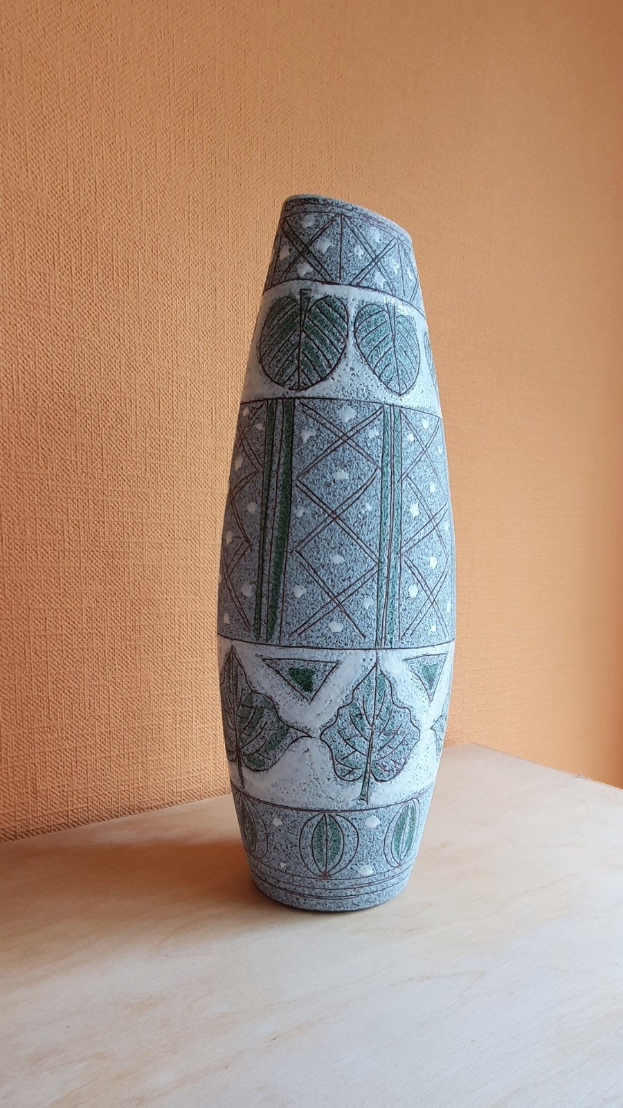 Fratelli Fanciullacci sgraffito vaas midcentury, Ophalen of Verzenden