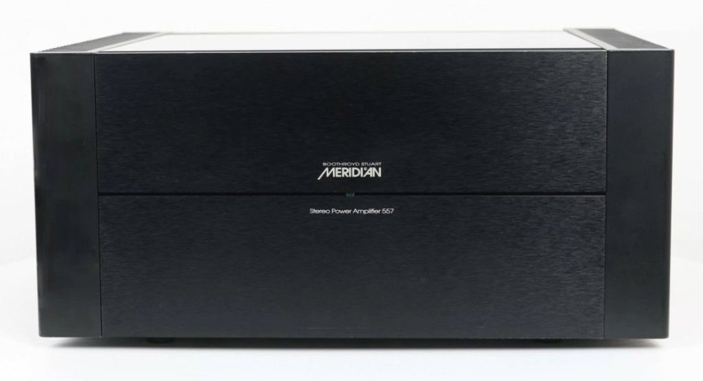 Meridian 557 eindversterker, Ophalen, Zo goed als nieuw, 120 watt of meer, Overige merken