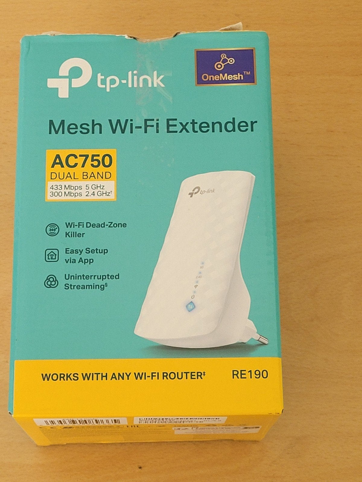 TP-Link AC750 Mesh Wifii extender RE190 Dual Band, Router, Building 24 (floors 1,3,4,5) and 28 (floors 1-4), Central Science and Technology Park, Nanshan, Shenzhen, China