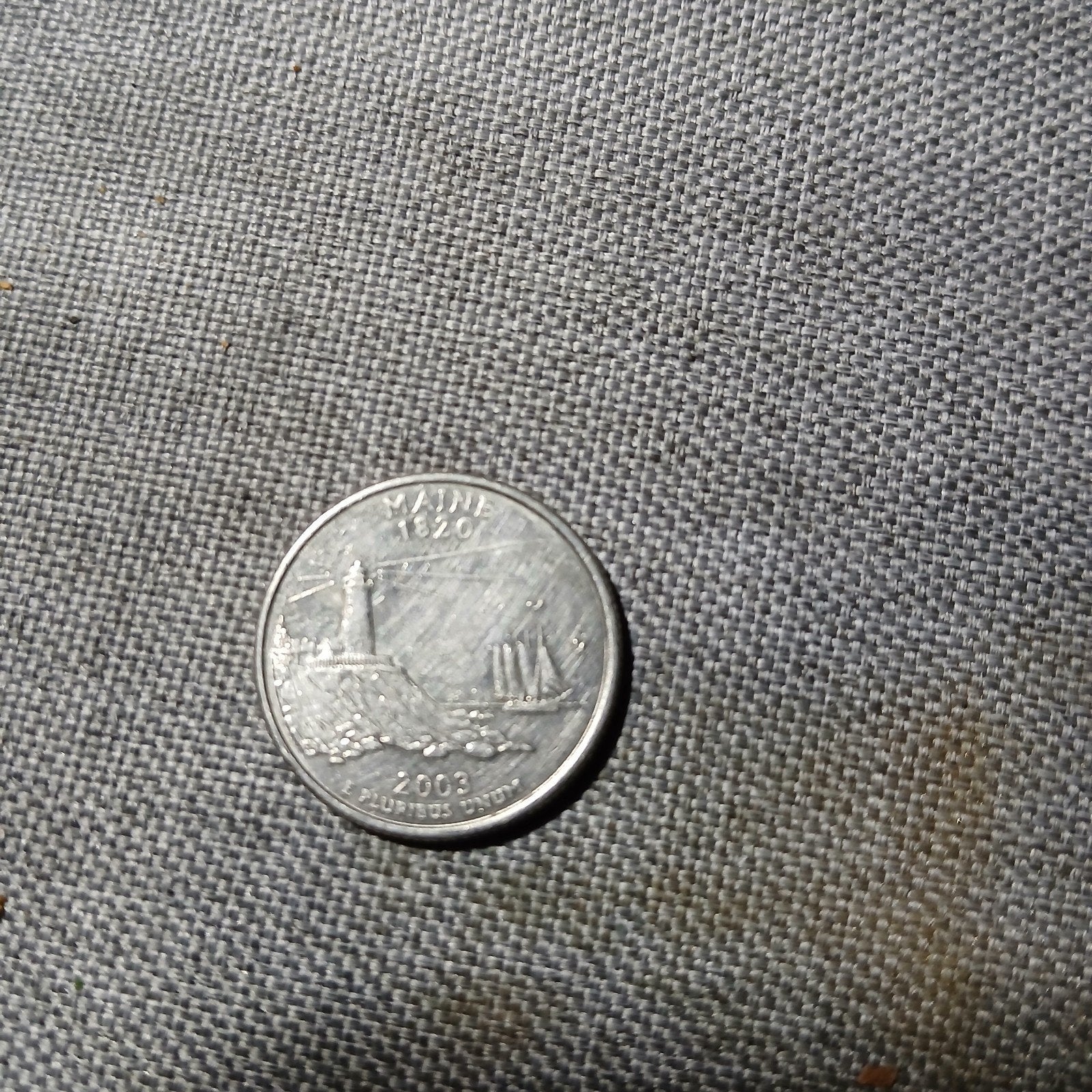 Amerikaanse Quarter Dollar Maine 2003, Ophalen of Verzenden, Losse munt