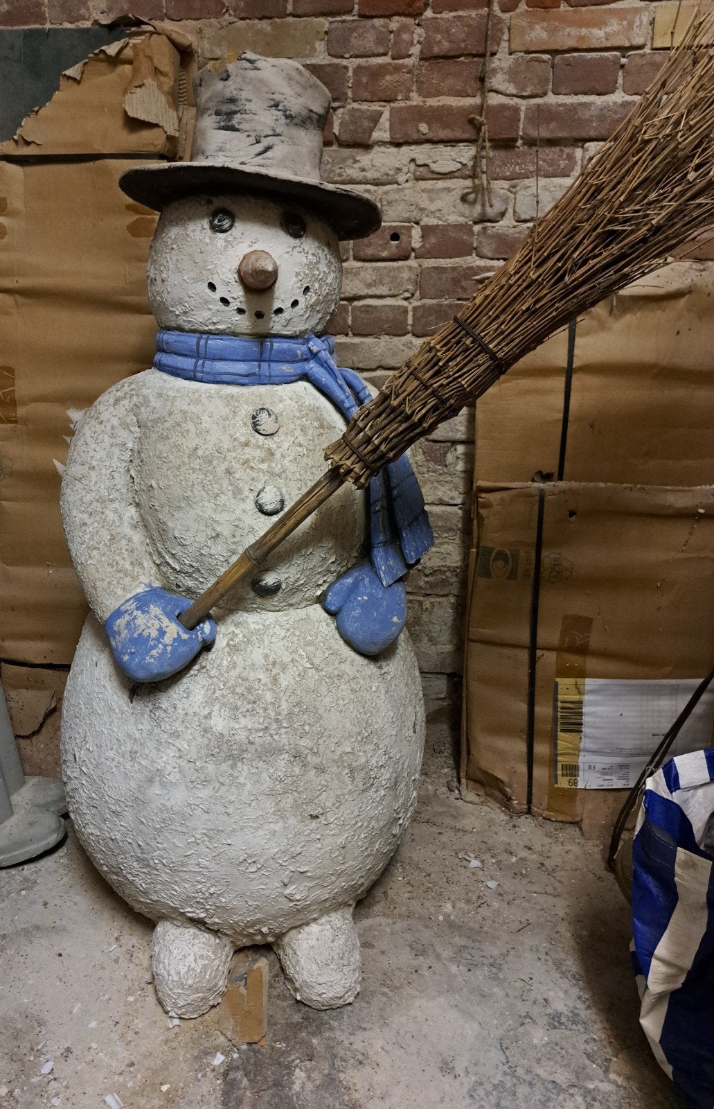 Sneeuwpop 120 cm hoog. Vintage., Diversen, Ophalen, Gebruikt
