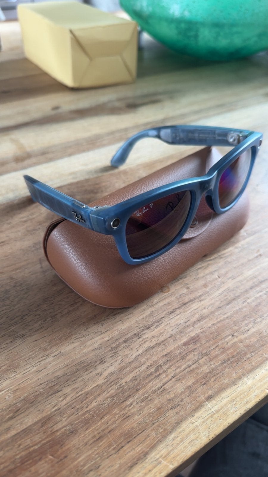 Ray-ban meta glasses, Ophalen, Zonnebril, Blauw, Zo goed als nieuw