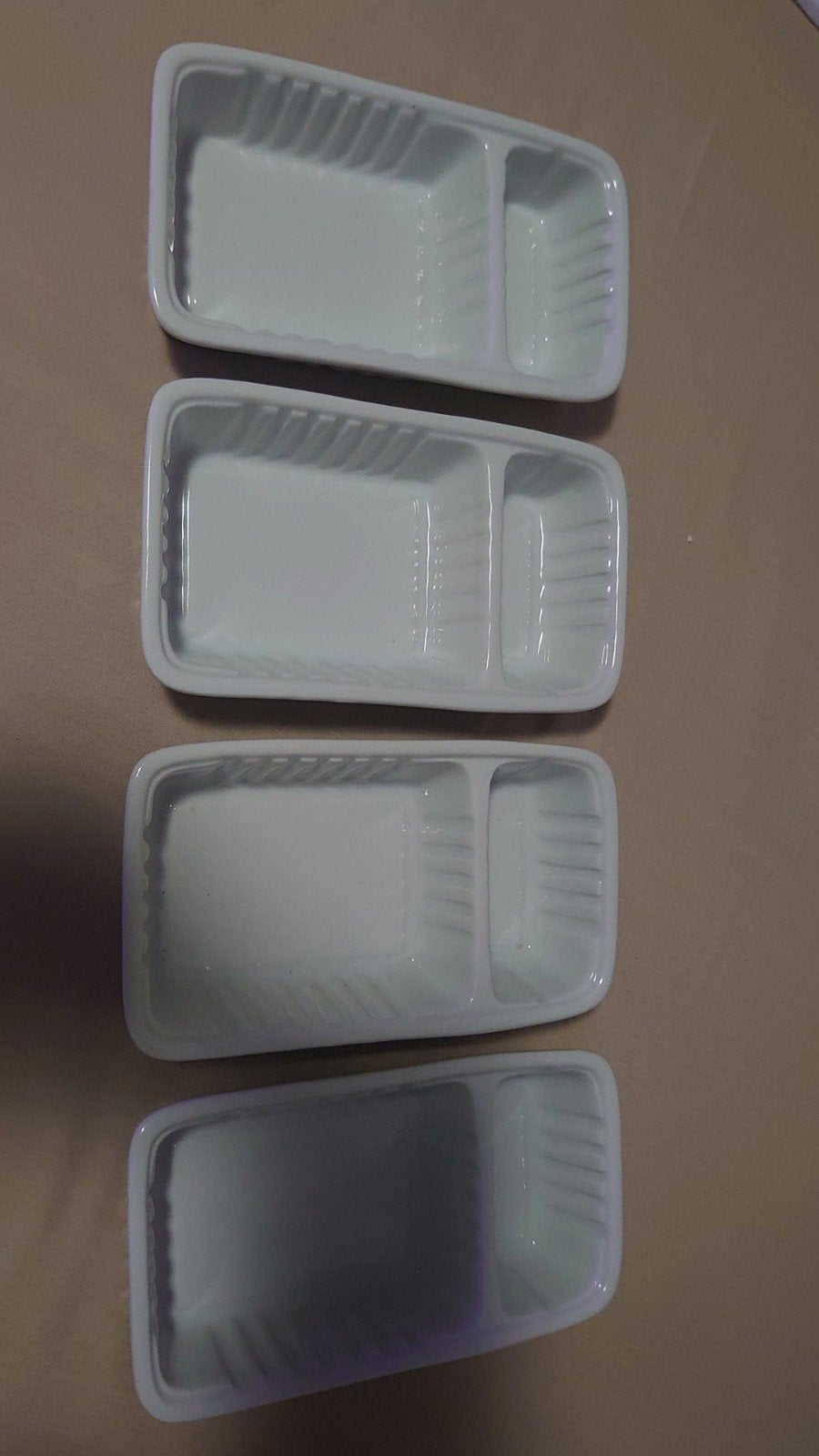 4 stenen friet/patat schaaltjes, Ophalen, Steen, Overige stijlen, Schaal of Schalen