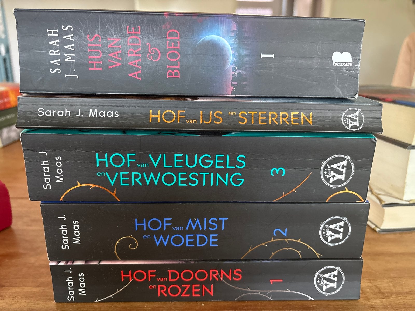 Sarah J. Maas boeken: Hof van Doorns en Rozen & Huis van Aar, Ophalen of Verzenden, Zo goed als nieuw, Nederland
