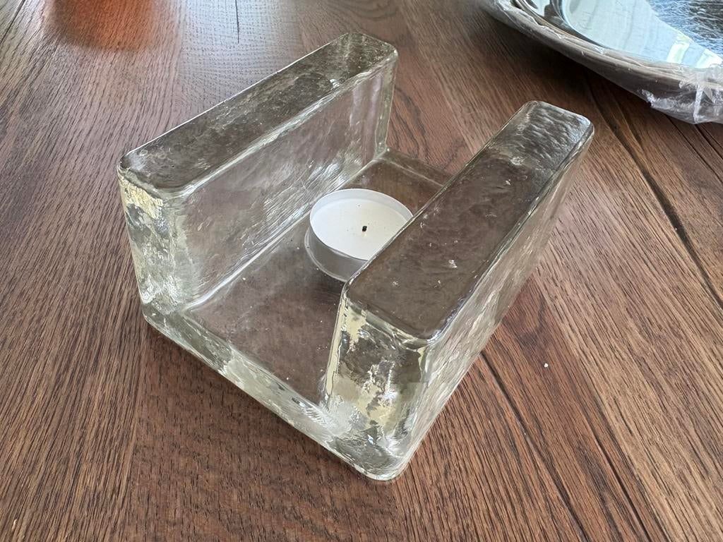 Theelicht van zware kwaliteit, Overige typen, Ophalen of Verzenden, Overige stijlen, Glas