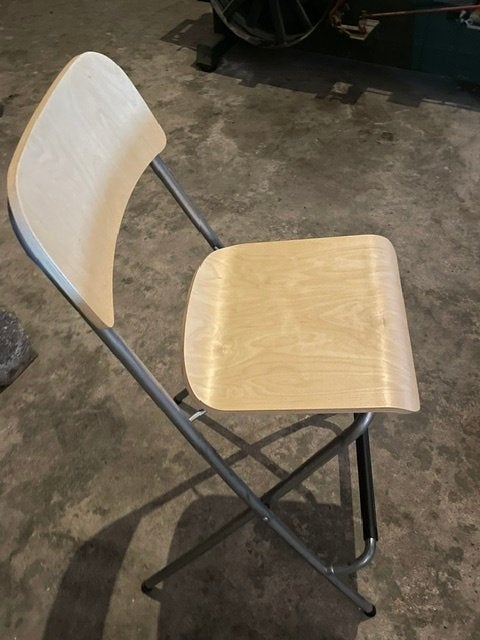 kruk (inklapbaar), Huis en Inrichting, Barkrukken, Ophalen, Gebruikt, 60 tot 90 cm, 1 kruk