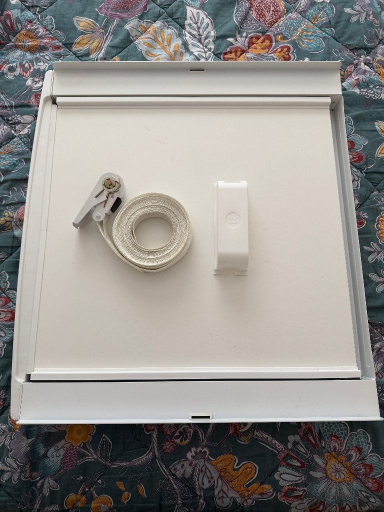 BlueBuilt tussenstuk voor wasmachine en droger – wit – €55, Ophalen of Verzenden, Zo goed als nieuw
