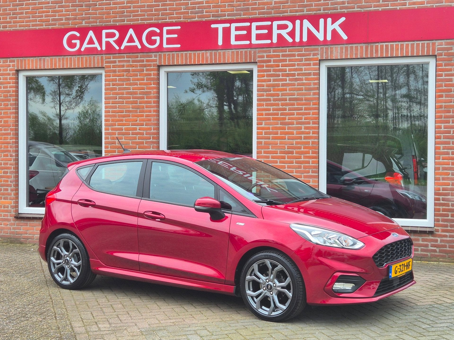 Ford Fiesta 1.0 EcoBoost ST-Line 100PK 5drs clima, cruise, n, Stof, Gebruikt, Euro 6, 580 kg
