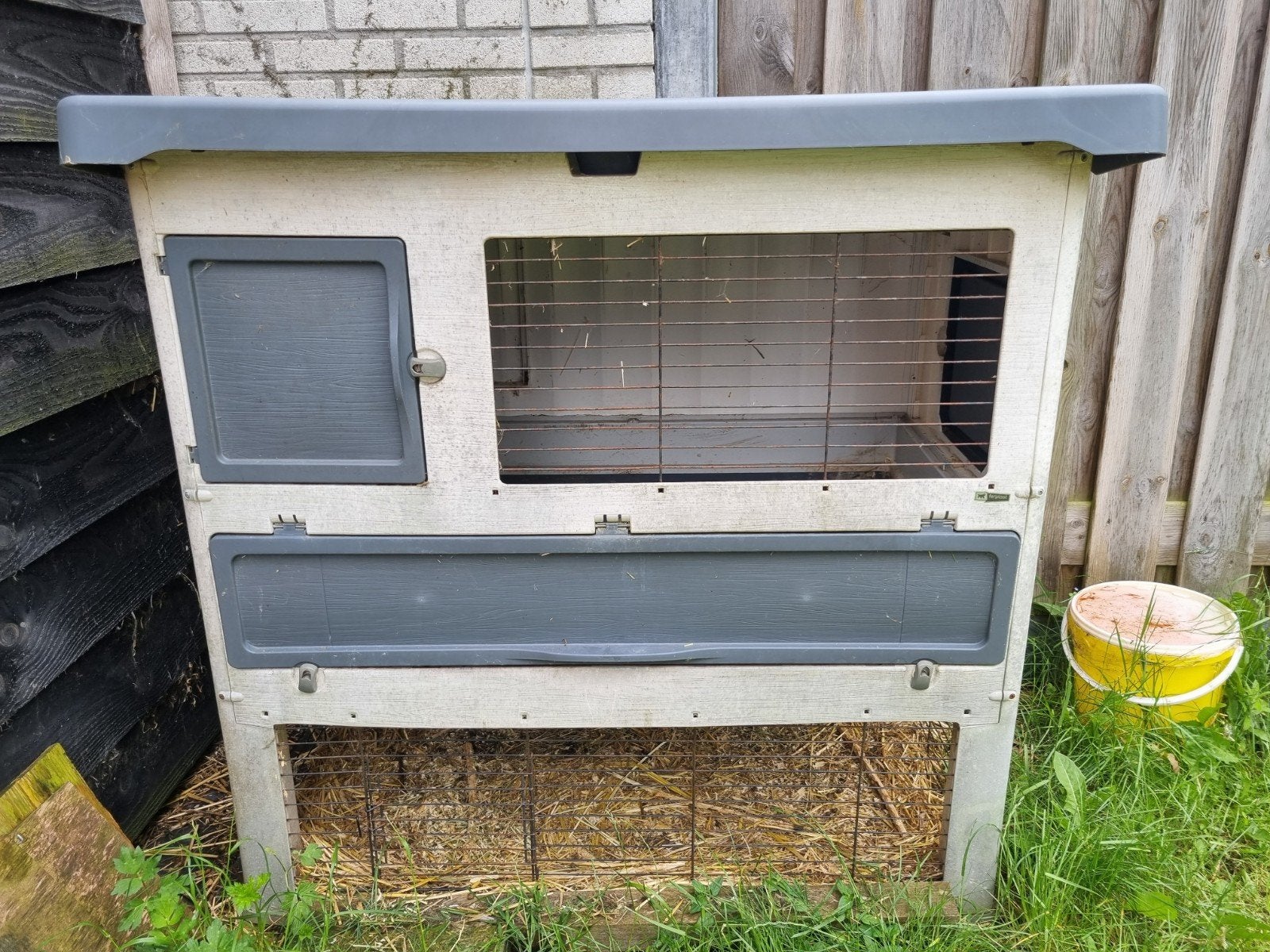 Ferplast konijnenhok,gebruikt, Dieren en Toebehoren, Knaagdieren en Konijnen | Hokken en Kooien, Ophalen, 90 cm of meer, Konijn