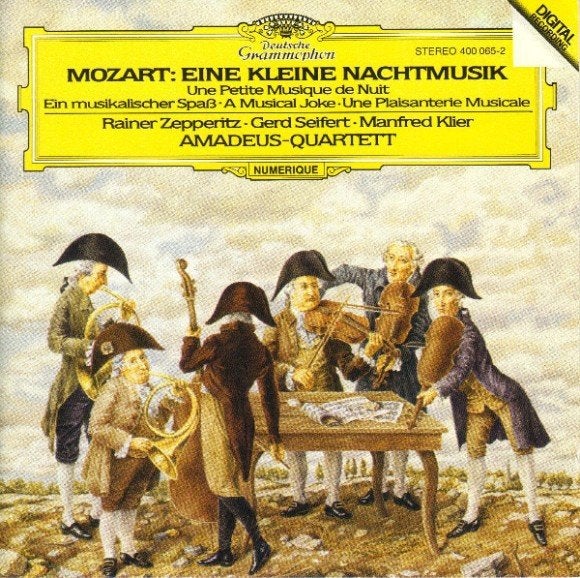 MOZART Eine kleine nachtmusik CD AMADEUS QUARTETT DG, Ophalen of Verzenden, Classicisme, Gebruikt, Kamermuziek