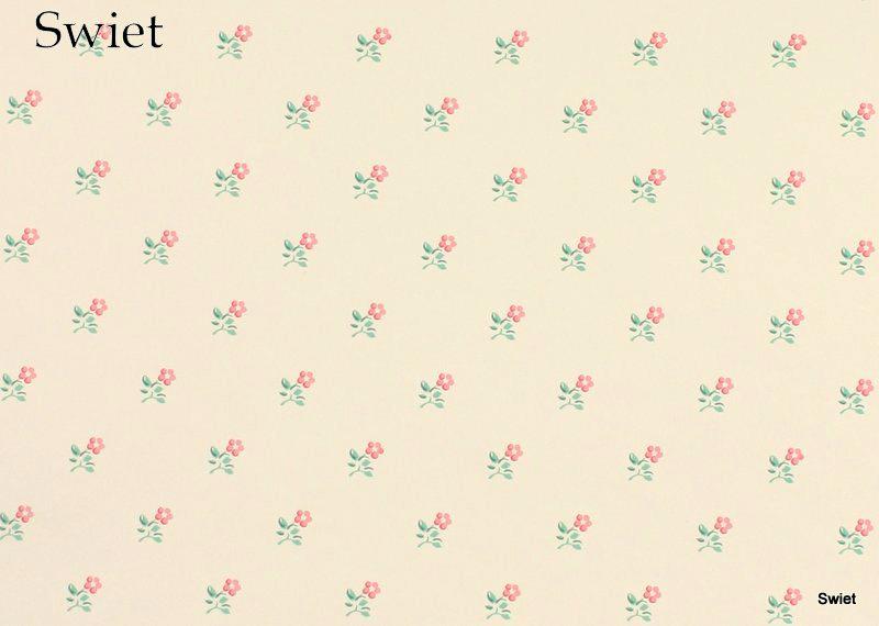 5611 vinyl bloemenbehang roze Laura Ashley stijl swiet, Verzenden, 25 tot 50 m², Wit