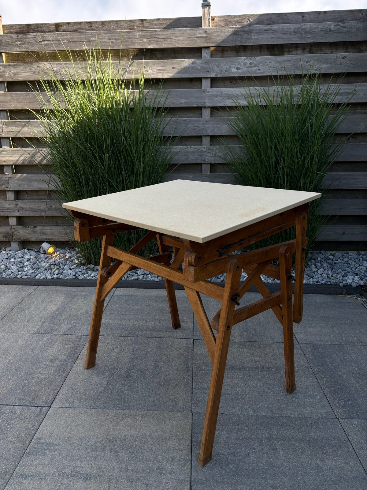 Vintage houten tekentafel - verstelbaar, Doe-het-zelf en Verbouw, Ophalen, Gebruikt, Minder dan 130 cm