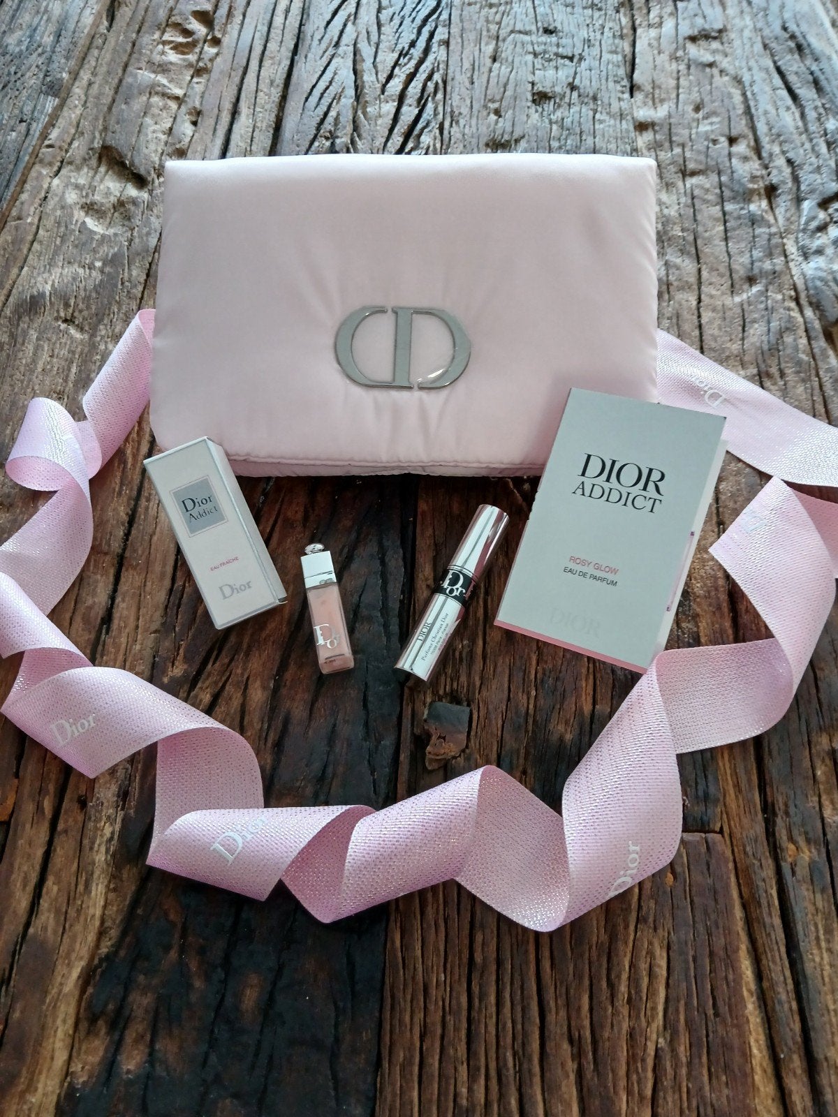 Dior Set: Make-up Tasje, Eau Fraiche, Lip Maximizer, Mascara, Ophalen of Verzenden, Nieuw
