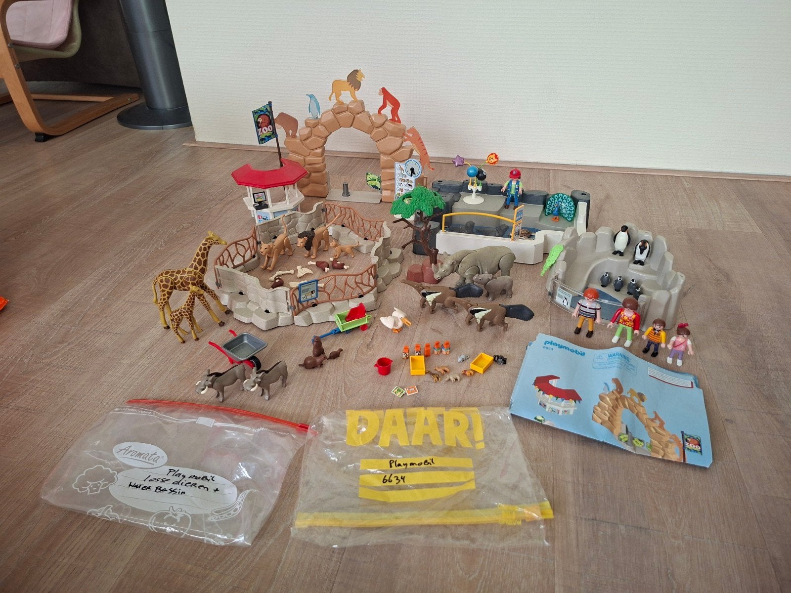 playmobil dierentuin 6634, Kinderen en Baby's, Speelgoed | Playmobil, Ophalen, Gebruikt, Overige series
