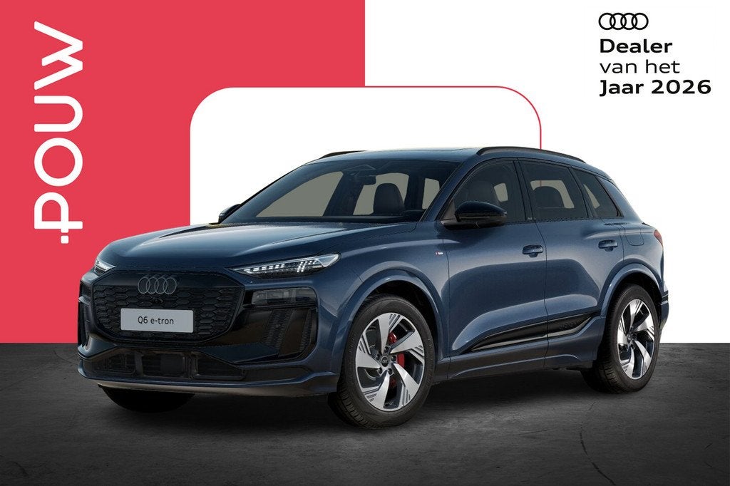 Audi Q6 e-tron 252pk S Edition 83 kWh | Panoramadak | Trekha, Auto's, Audi, Automaat, 12 maanden, Achterwielaandrijving, Zwart