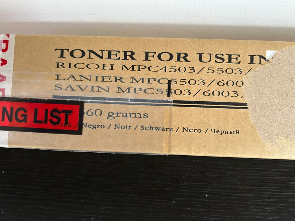 Toner.  Ricoh.  MPC. 5503., Ophalen of Verzenden, Nieuw, Toner