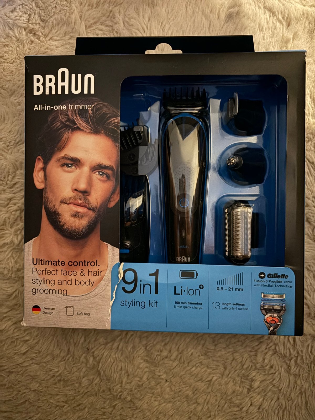 Braun All-in-one trimmer 9-in-1 styling kit - Ongebruikt, Ophalen of Verzenden, Nieuw, Tondeuse
