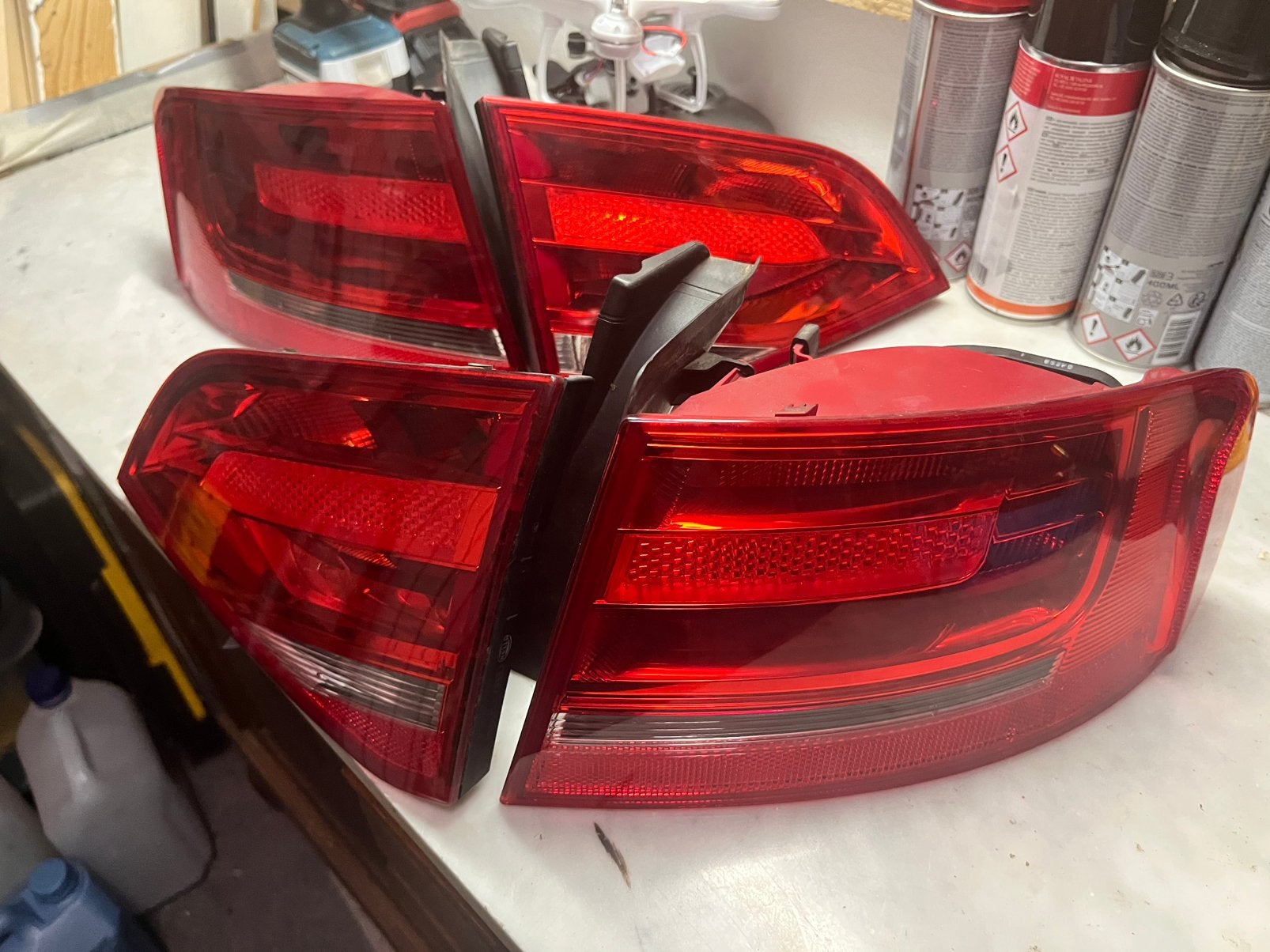 Audi A4 B8 originele achterlampen, Ophalen, Audi