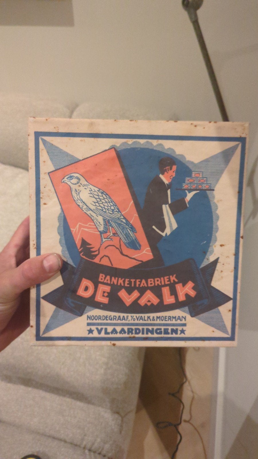Blik de valk Vlaardingen, Verzamelen, Ophalen of Verzenden, Gebruikt, Overige