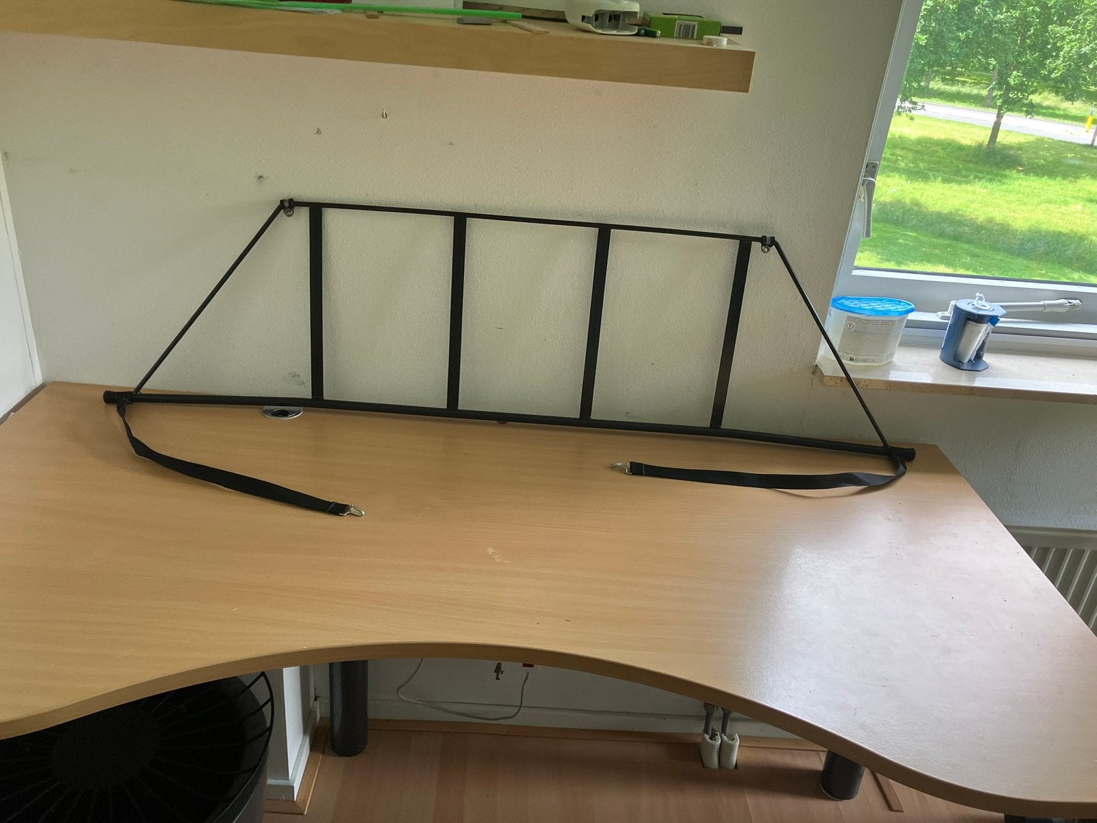 Rugleuning voor Camplet vouwwagen (Apollo), Ophalen