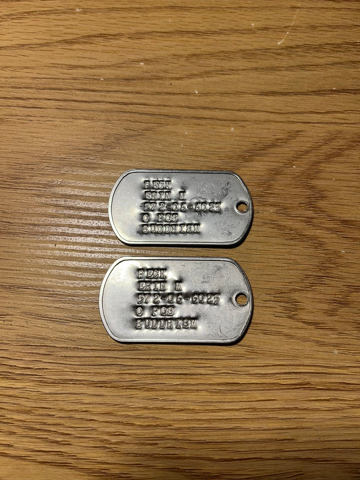 Amerikaanse leger dogtags (vietnam), Verzamelen, Ophalen of Verzenden, Landmacht, Amerika, Embleem of Badge