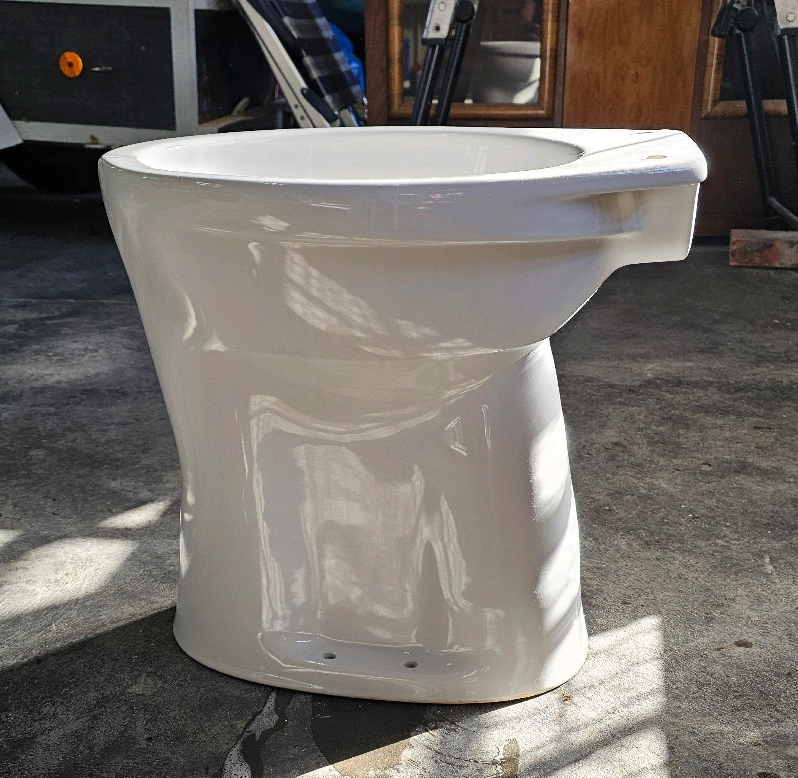 Verhoogd vrijstaand toilet - 45cm hoogte, Ophalen, Gebruikt, Toilet