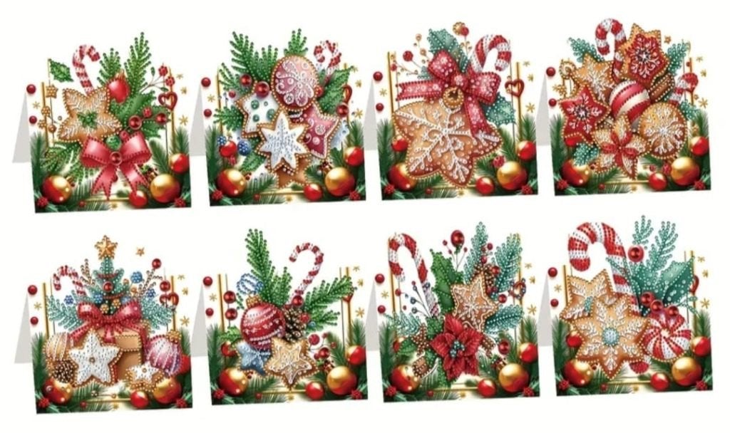 Diamond painting kerstkaarten, Ophalen of Verzenden, Nieuw, Kerst, Overige typen