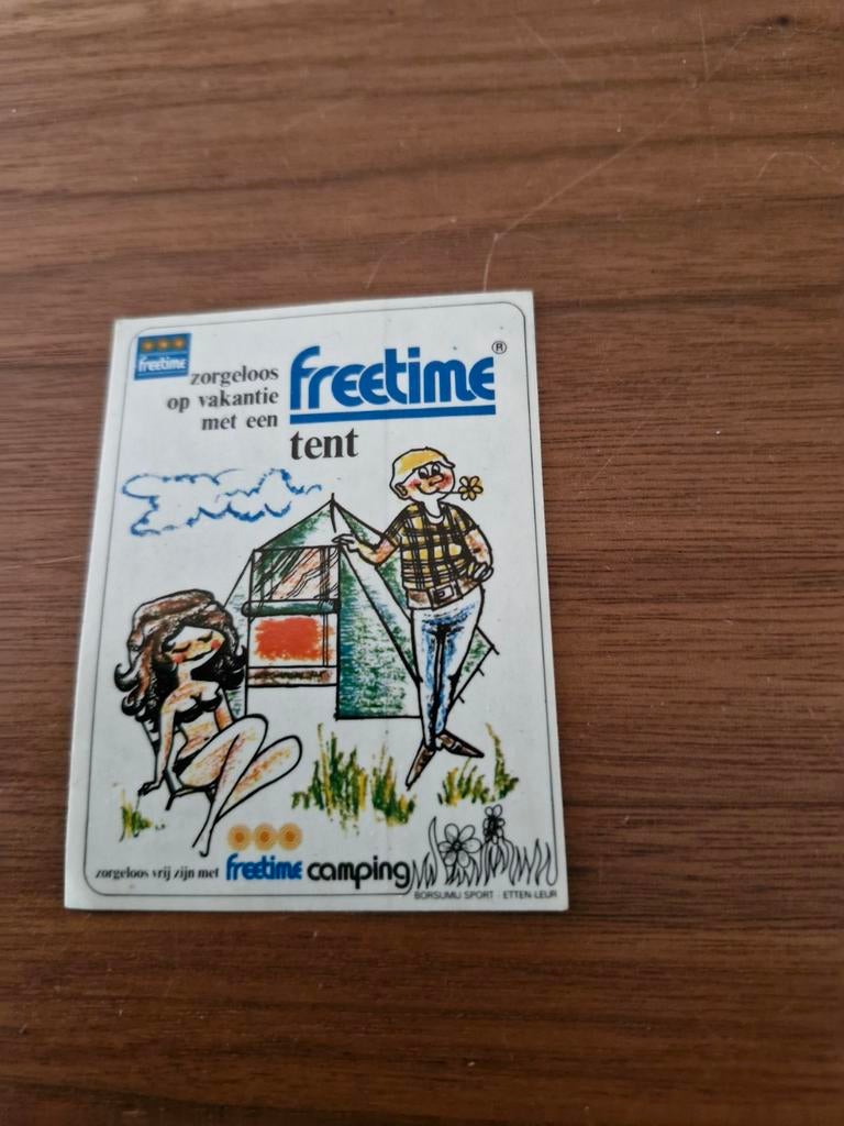 7185 Sticker Freetime Tent, Ophalen of Verzenden