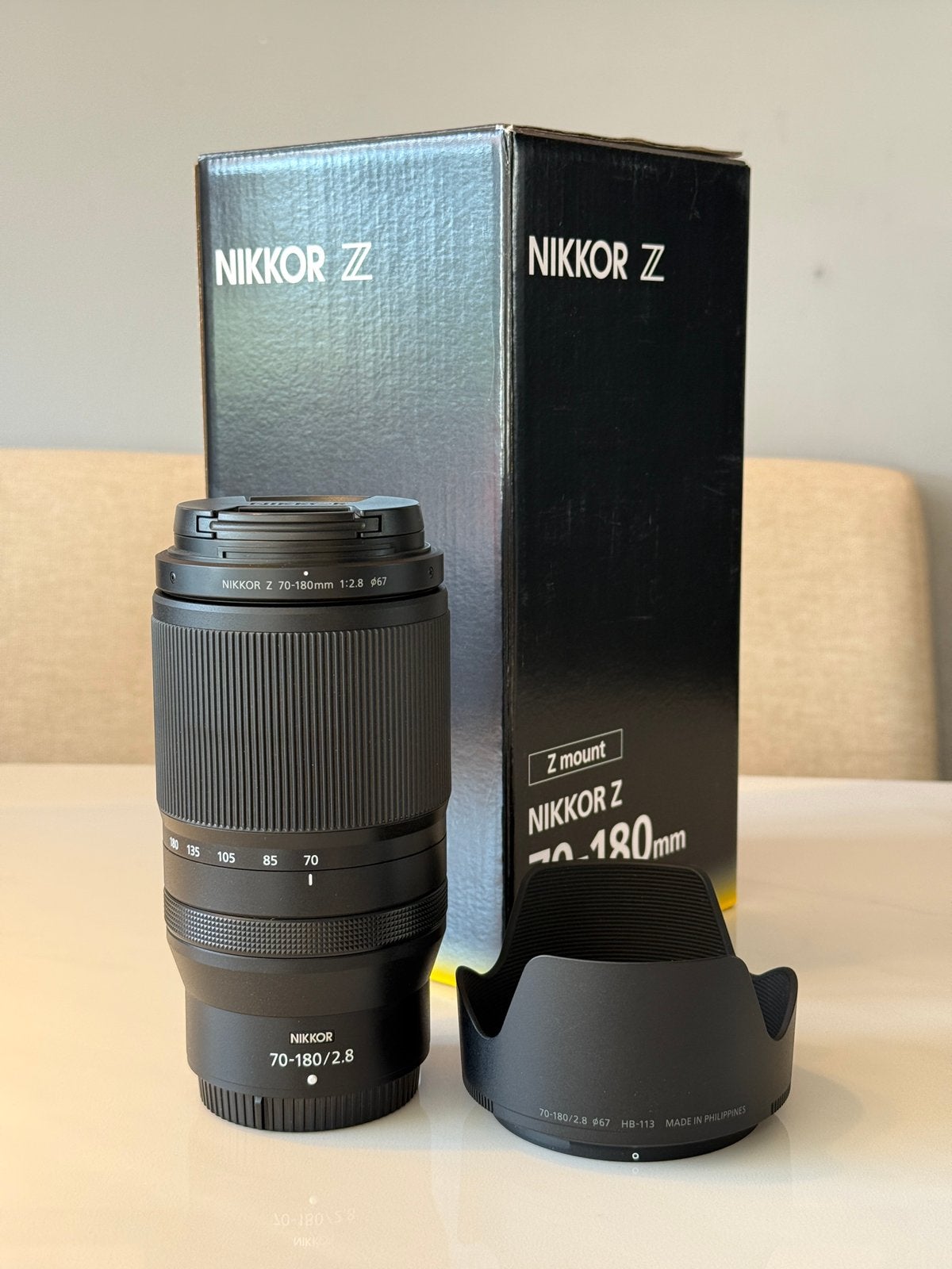 Nikon Z 70-180mm 1:2.8 occasion, Audio, Tv en Foto, Fotografie | Lenzen en Objectieven, Zo goed als nieuw, Telelens, Nikon, Nikon Z-mount