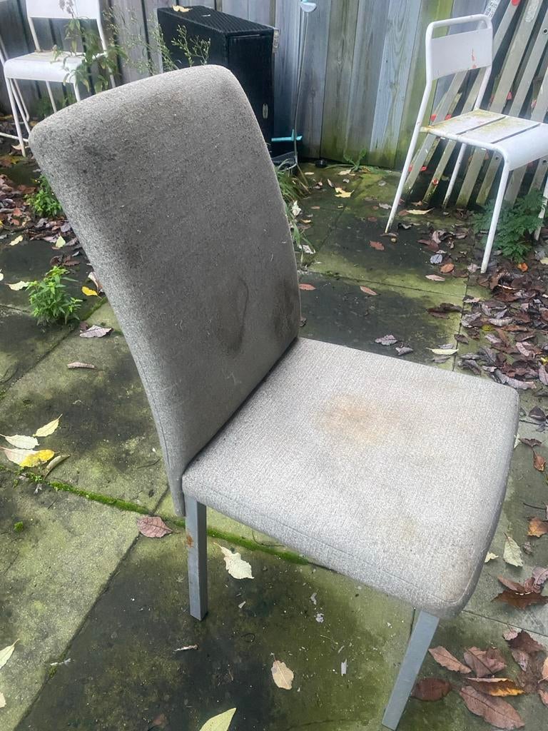 Wolf meubelen eettafel stoelen, Gebruikt, Twee, Ophalen of Verzenden, Stof