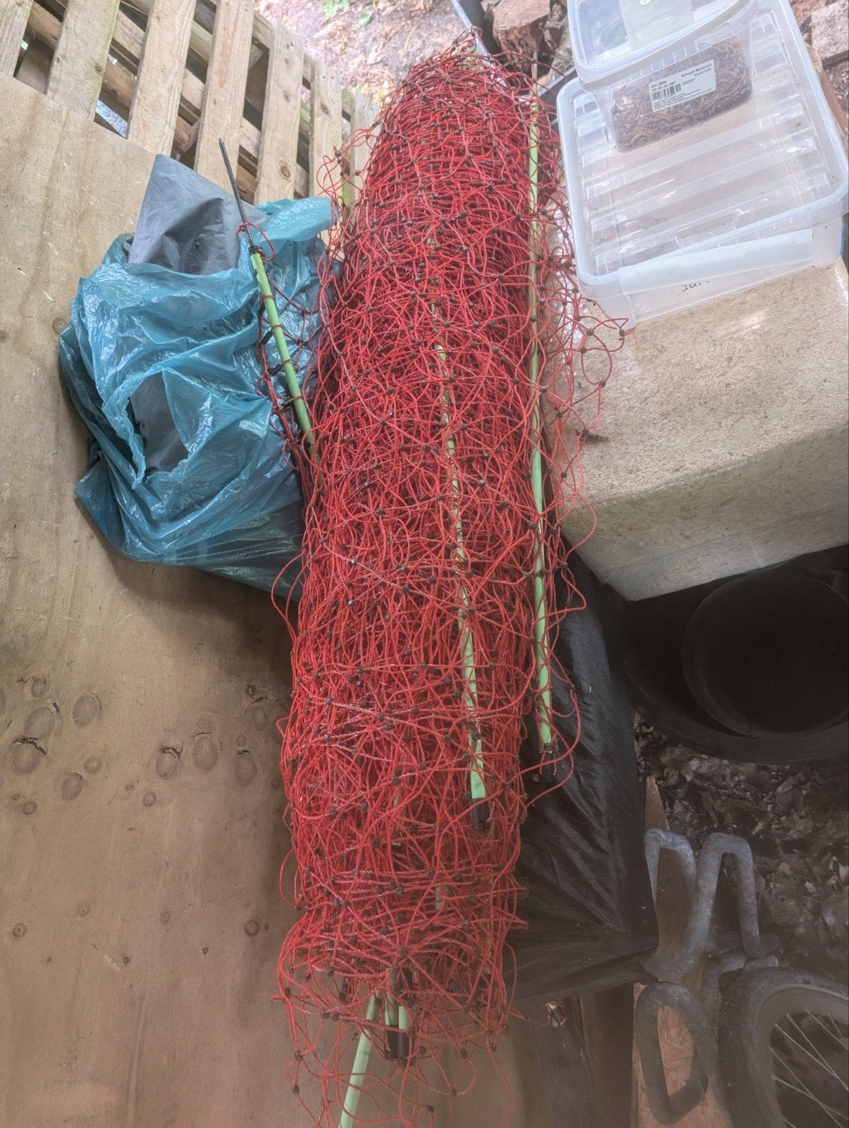 VOSS.farming Schrikdraadnet 50m Oranje voor Schapen, Ophalen